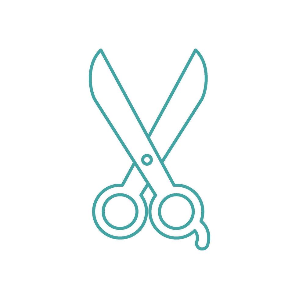 Scissors Icon Vector Template Illustration Trendy Design