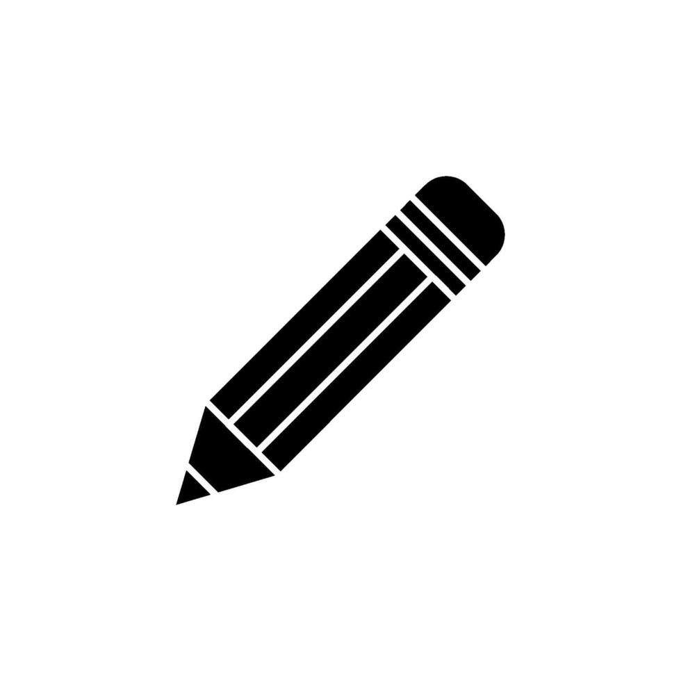 de moda lápiz papelería creativo icono vector logo modelo