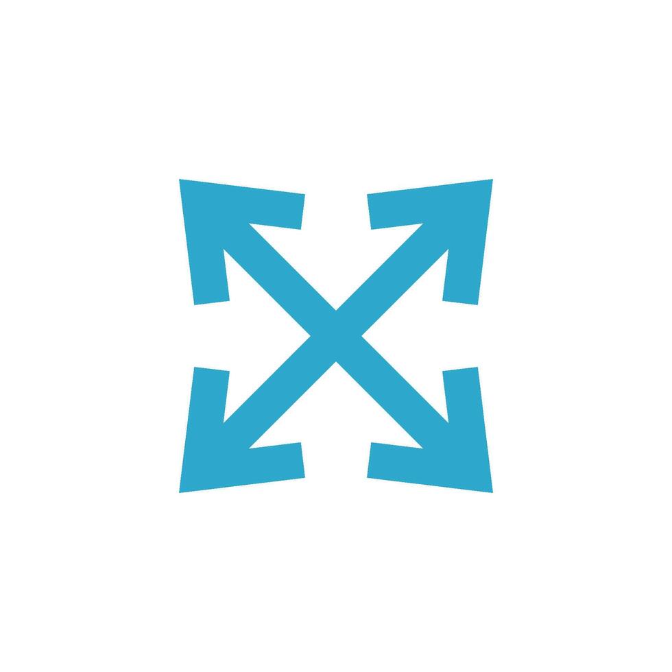 Arrow Icon Vector Template Illustration Trendy Design