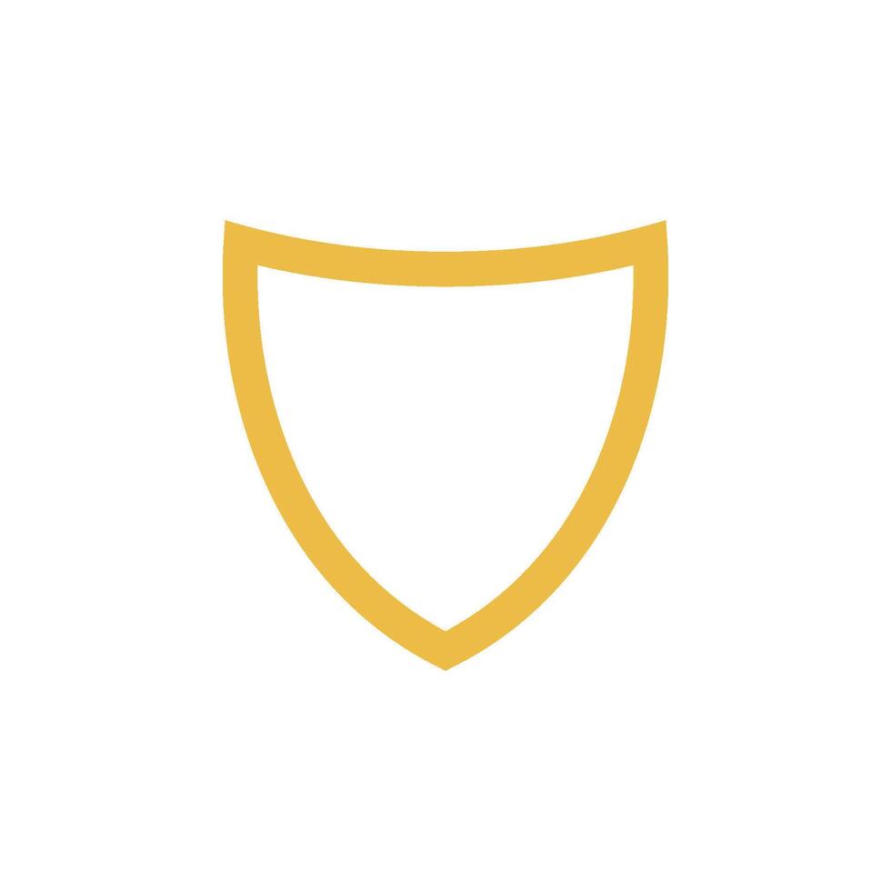 Simple Shield Icon Logo Template Illustration Design vector