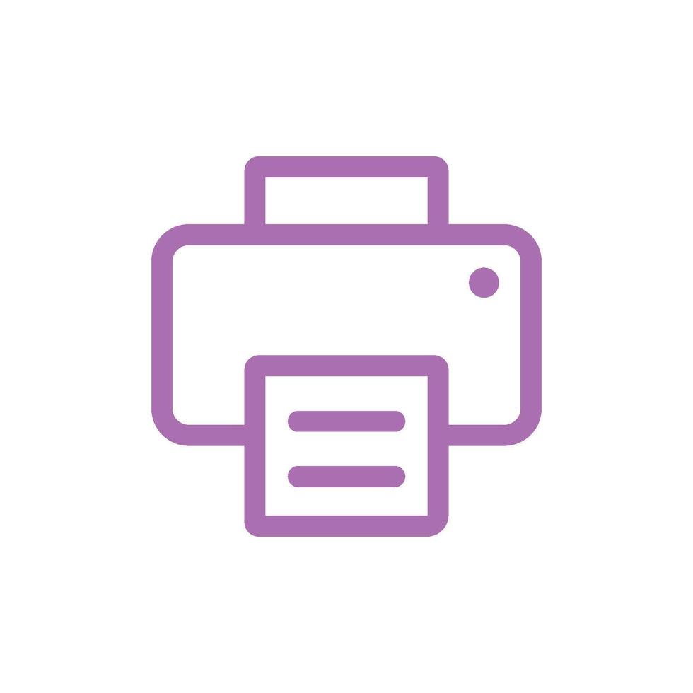 Printer Icon Vector Template Illustration Design