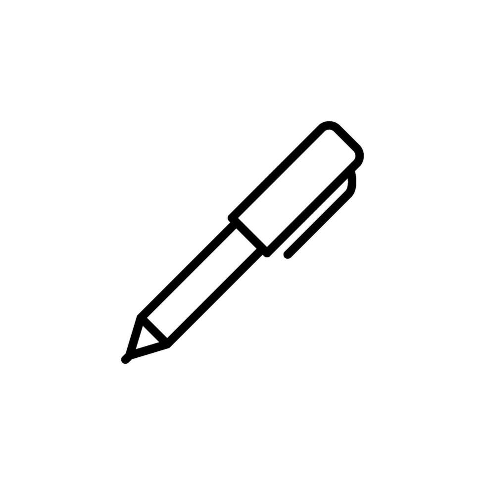 Pen Stationery Icon Vector Logo Template