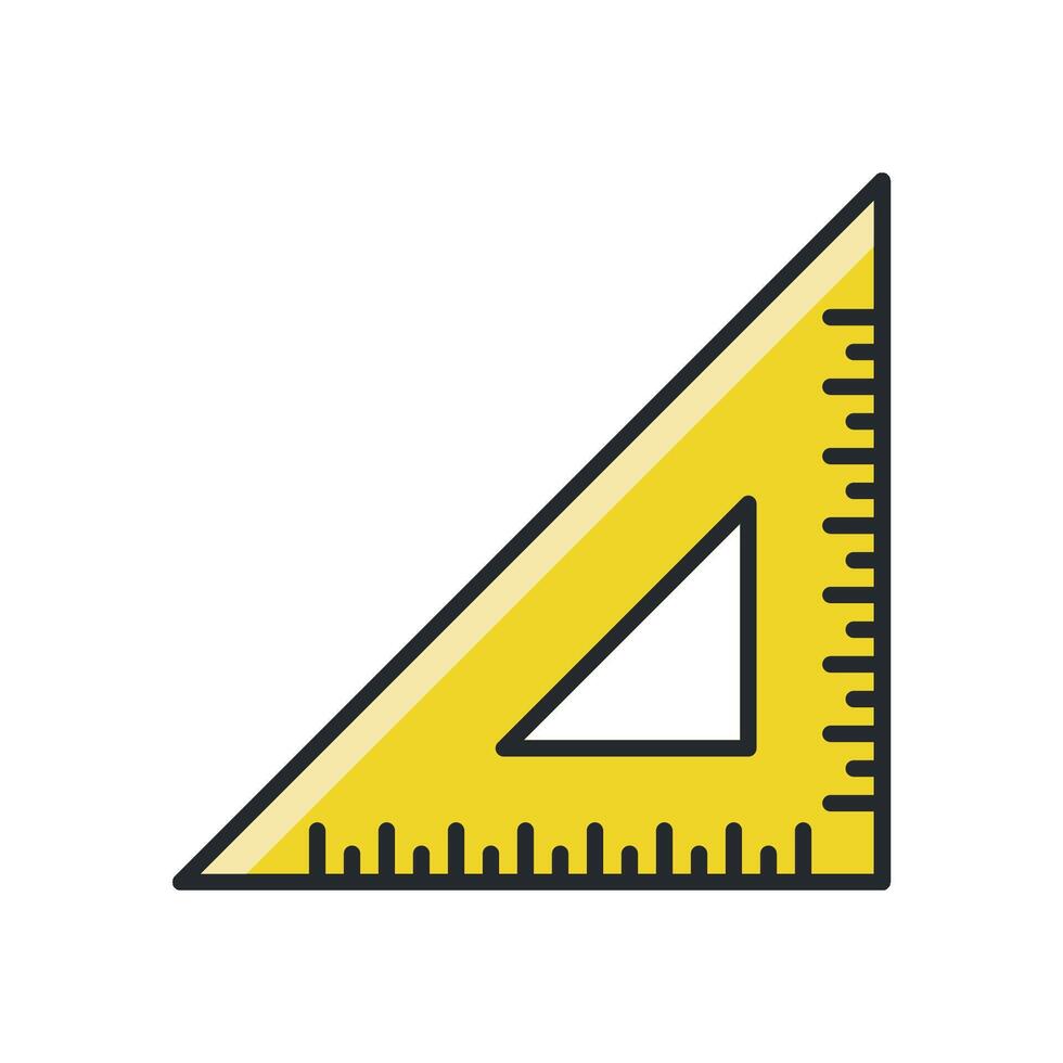 Ruler Stationery Icon Vector Template Illustration Design