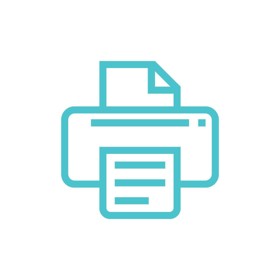 Printer Icon Vector Template Illustration Design