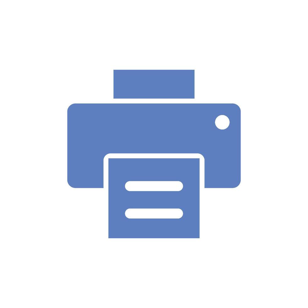 Printer Icon Vector Template Illustration Design