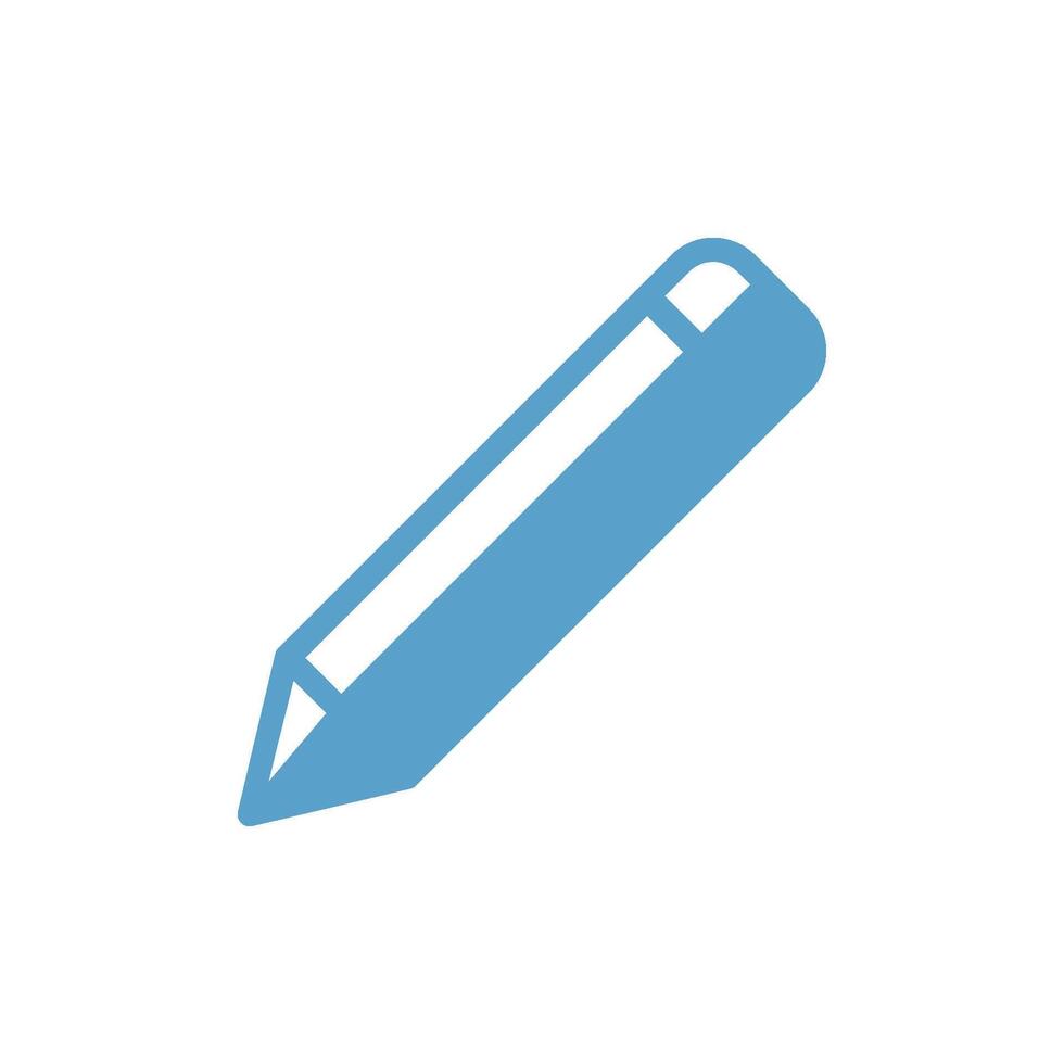 Pencil Icon Vector Template Illustration Trendy Design