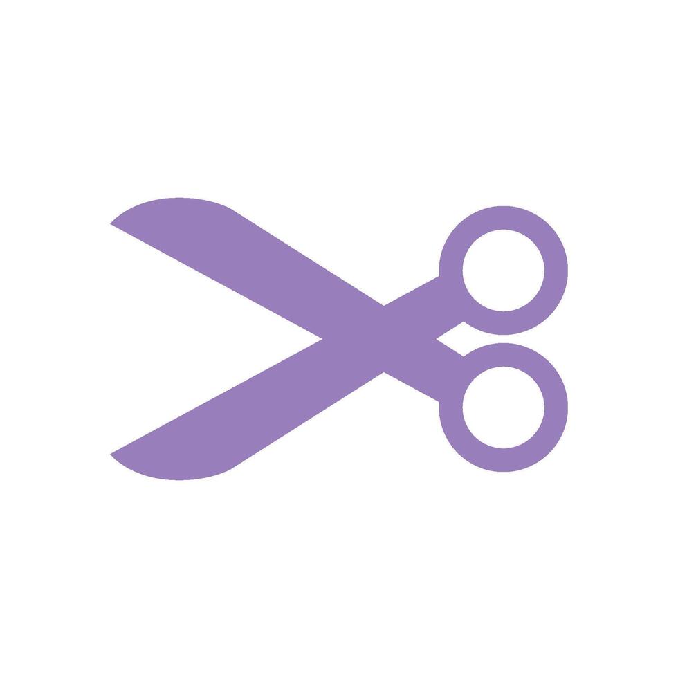 Scissors Icon Vector Template Illustration Trendy Design