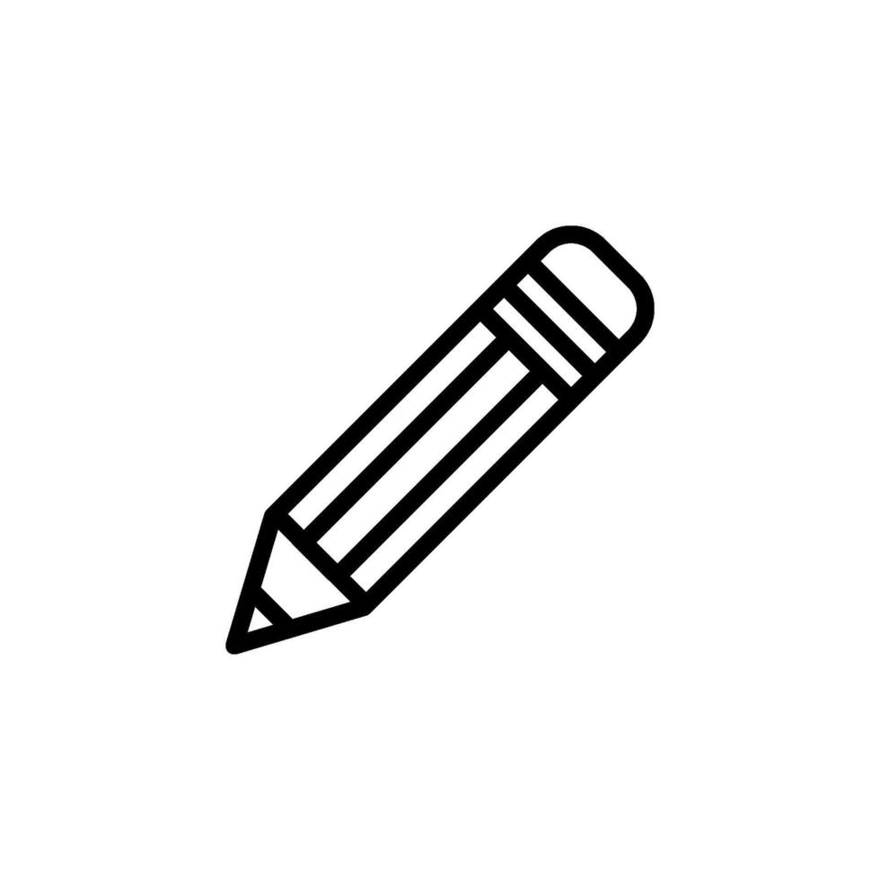 Trendy Pencil Stationery Creative Icon Vector Logo Template