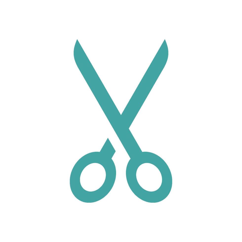 Scissors Icon Vector Template Illustration Trendy Design
