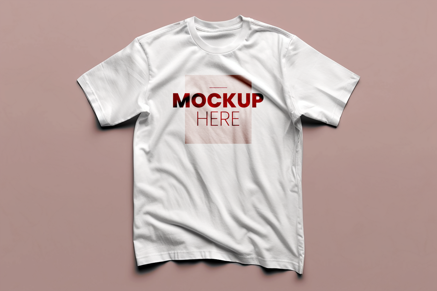 AI generated PSD White T-shirt mockup