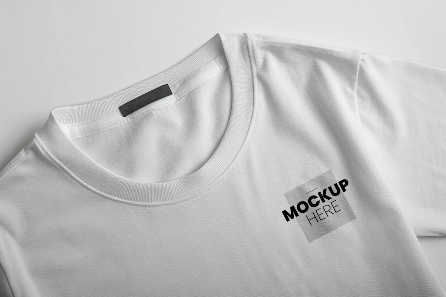 AI generated PSD White T-shirt mockup