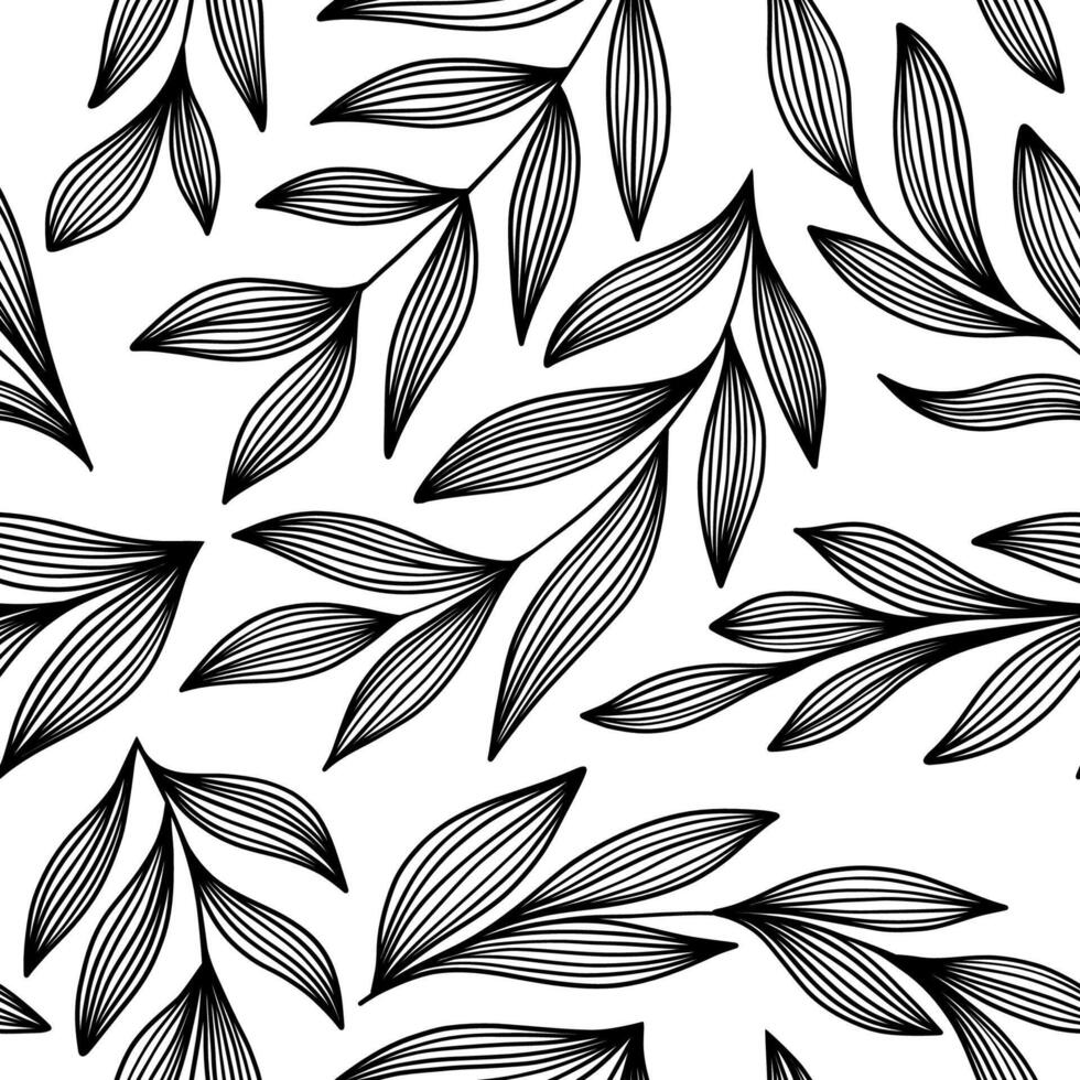 Seamless pattern with branches vector