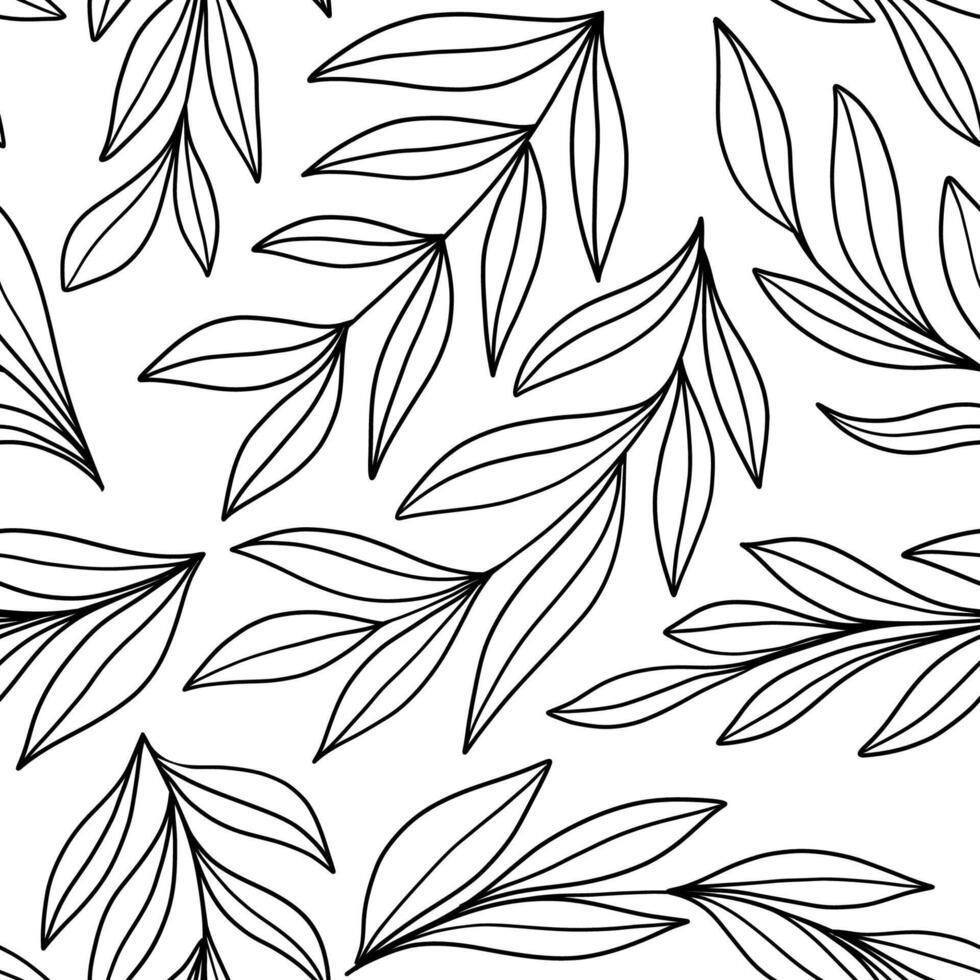 Seamless pattern with branches vector