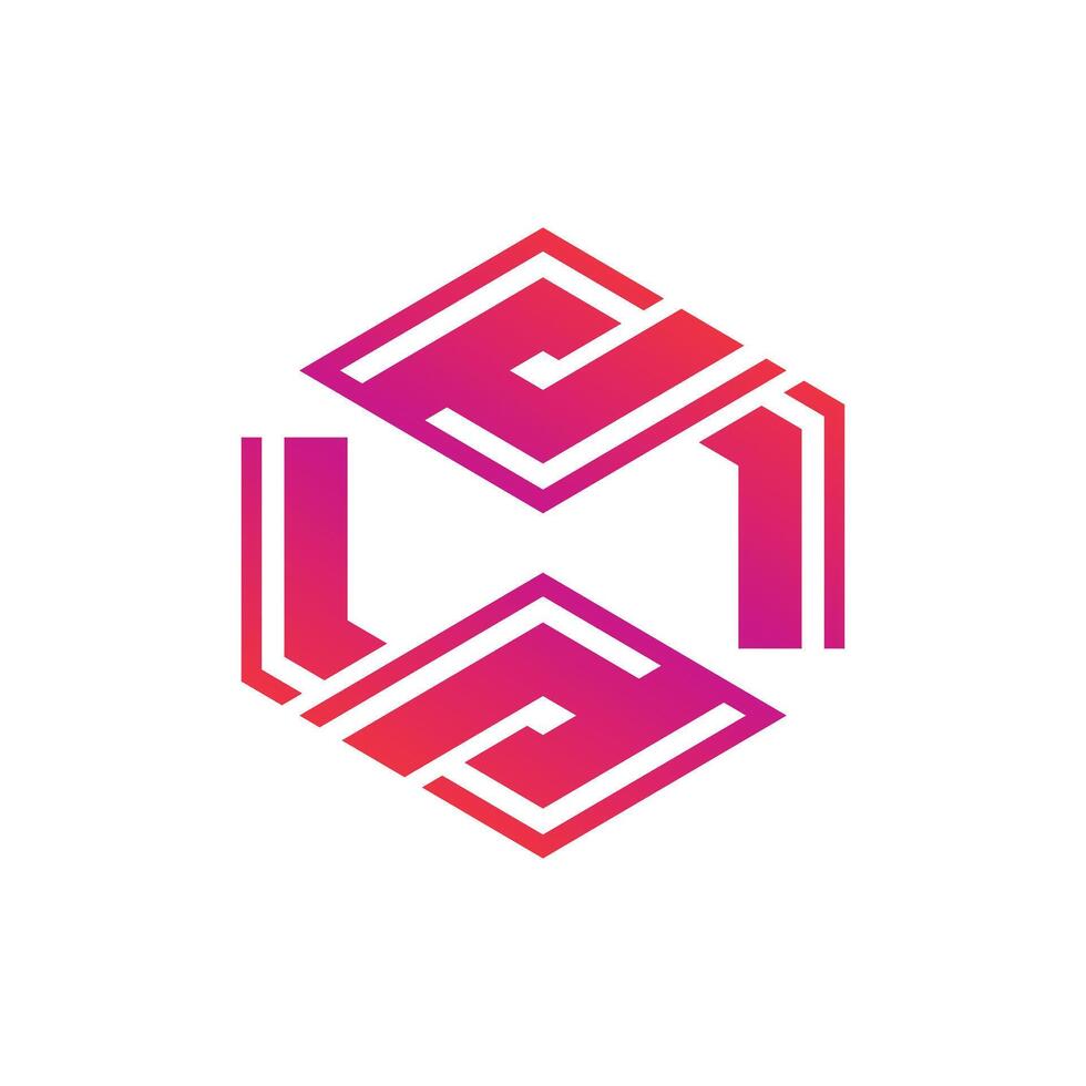 Cube logo design vector icon idea with creative technology concept