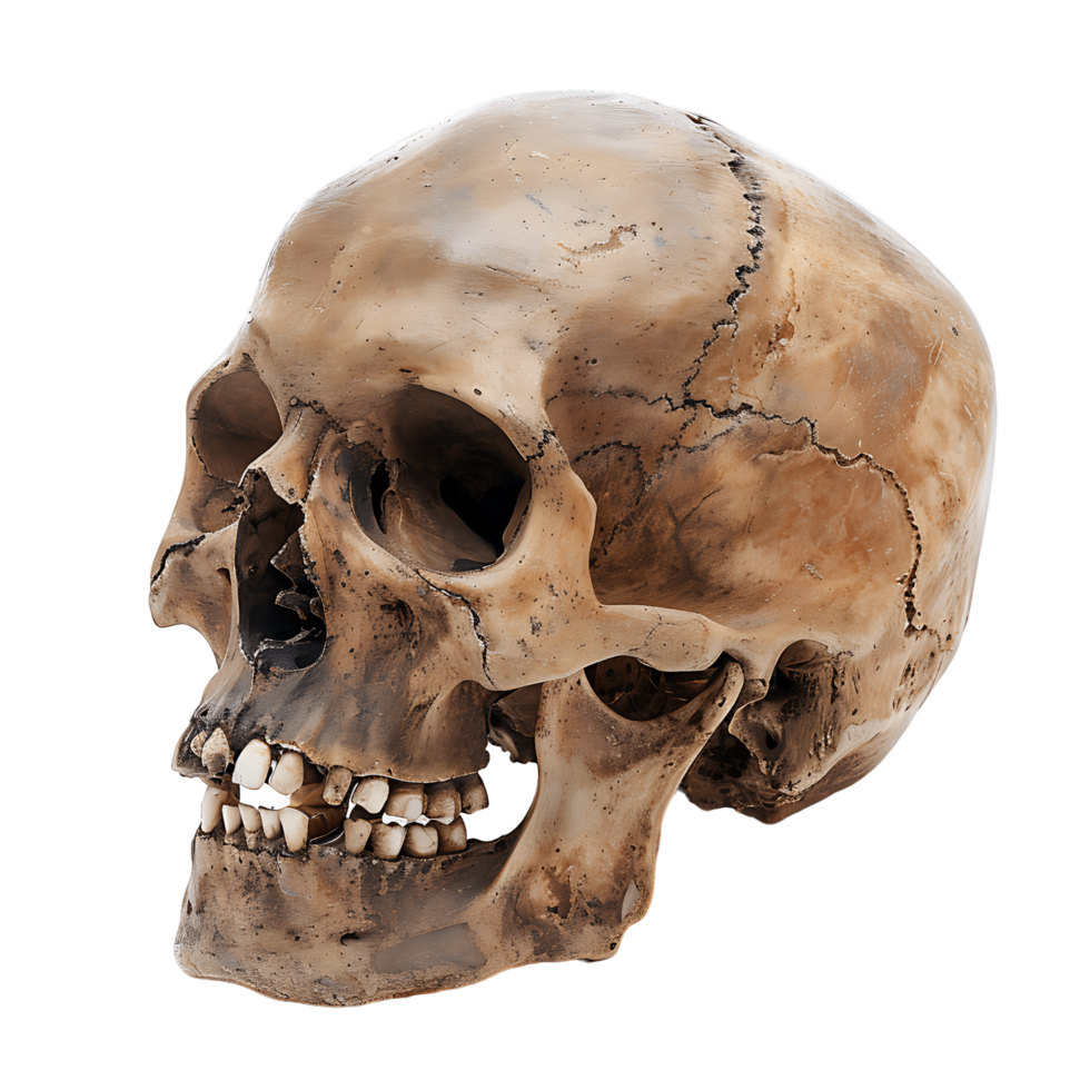 AI generated Isolated Detailed Skull Art png