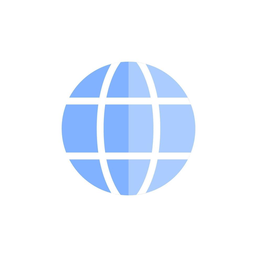 Web Icon World Wide Flat Design Style. Simple Web and Mobile Vector. Perfect Interface Illustration Symbol. vector