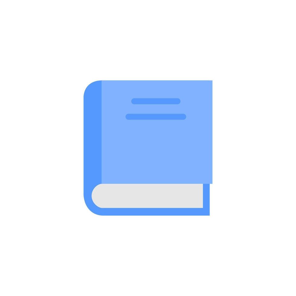 Book Icon Flat Design Style. Simple Web and Mobile Vector. Perfect Interface Illustration Symbol. vector