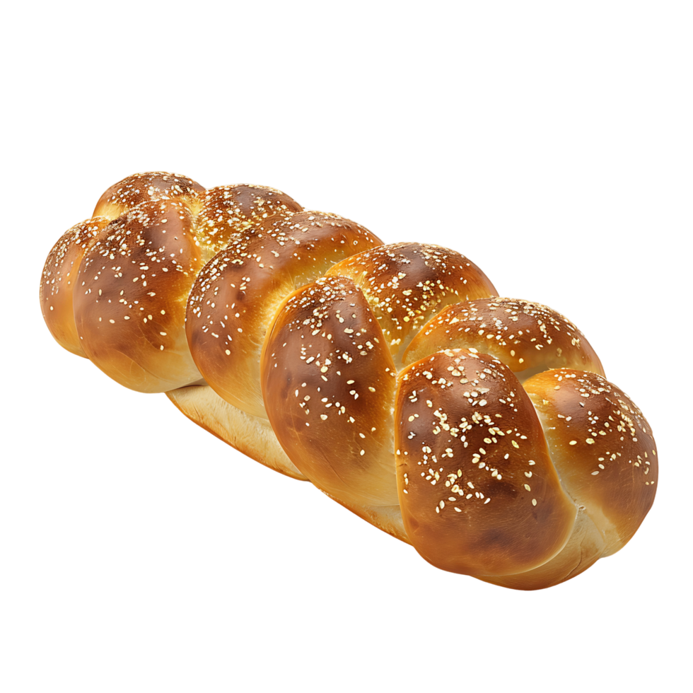 AI generated Isolated Braided Pretzel with Transparent Background png