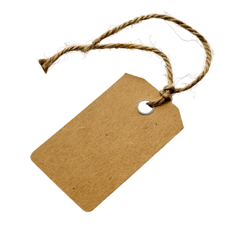 AI generated Empty Cardboard Label Clip Collection png