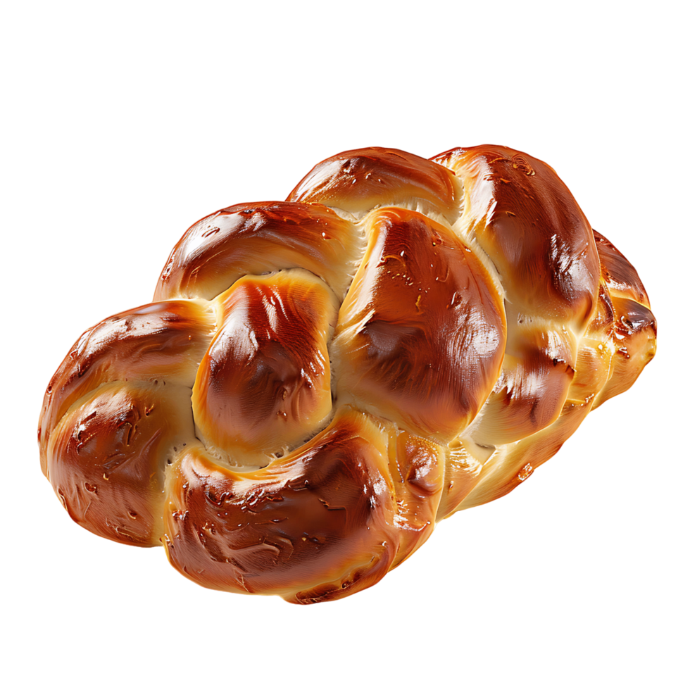 AI generated Golden Brown Pretzel Isolated with Transparency png