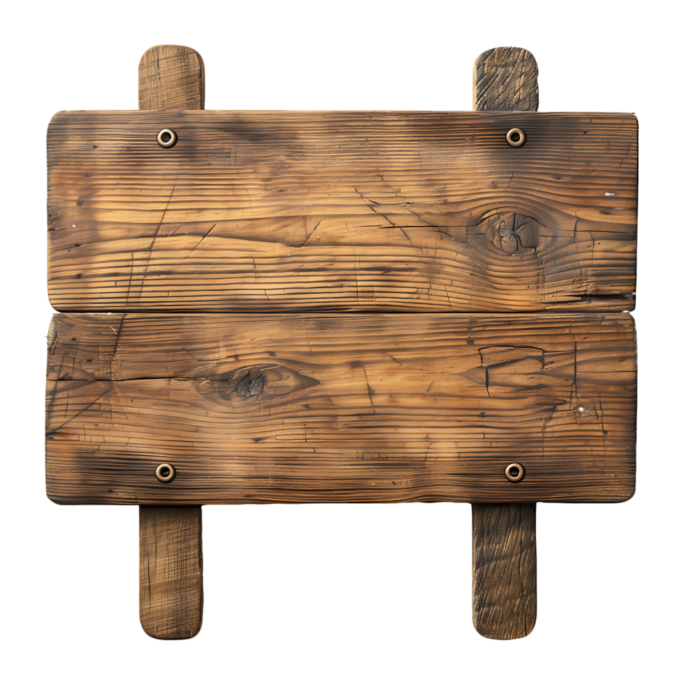 AI generated Vintage Wood Board Graphics png