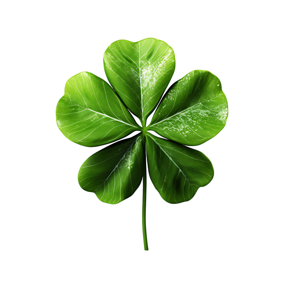 AI generated Simple Clover Leaf Graphics with Transparency png