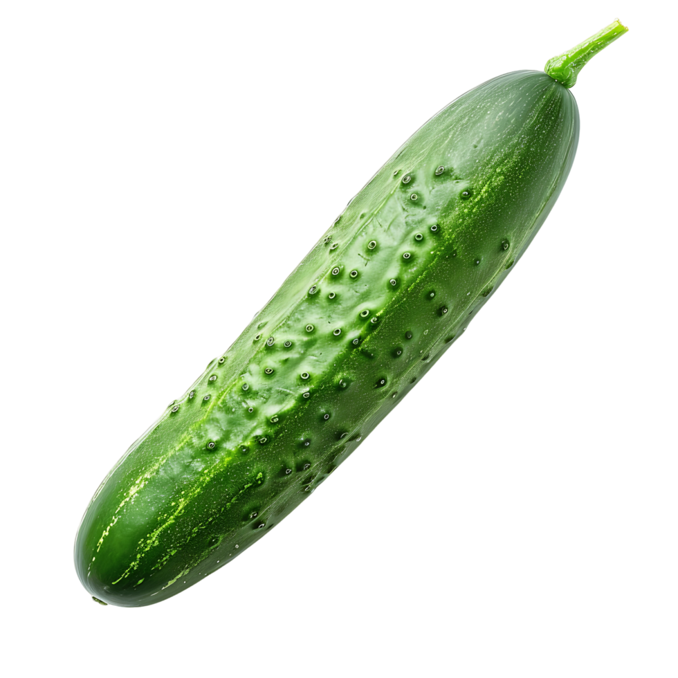 AI generated Green Cucumber Isolated with Transparency png