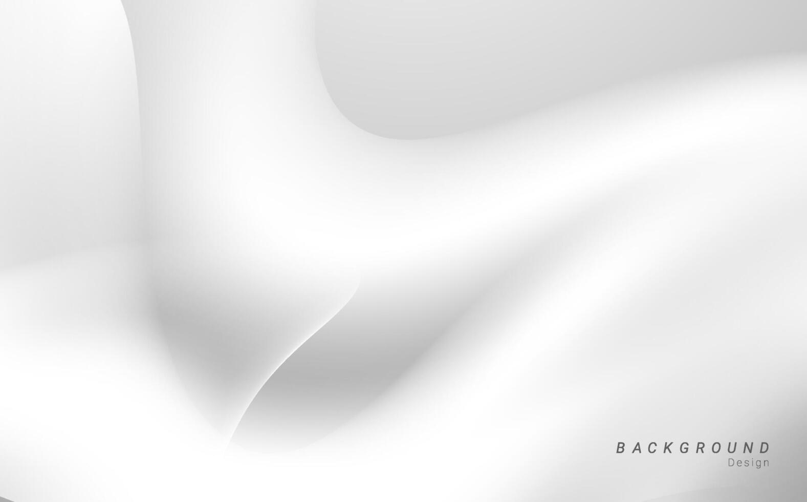 Abstract minimalist layer white wavy dynamic futuristic vector background design