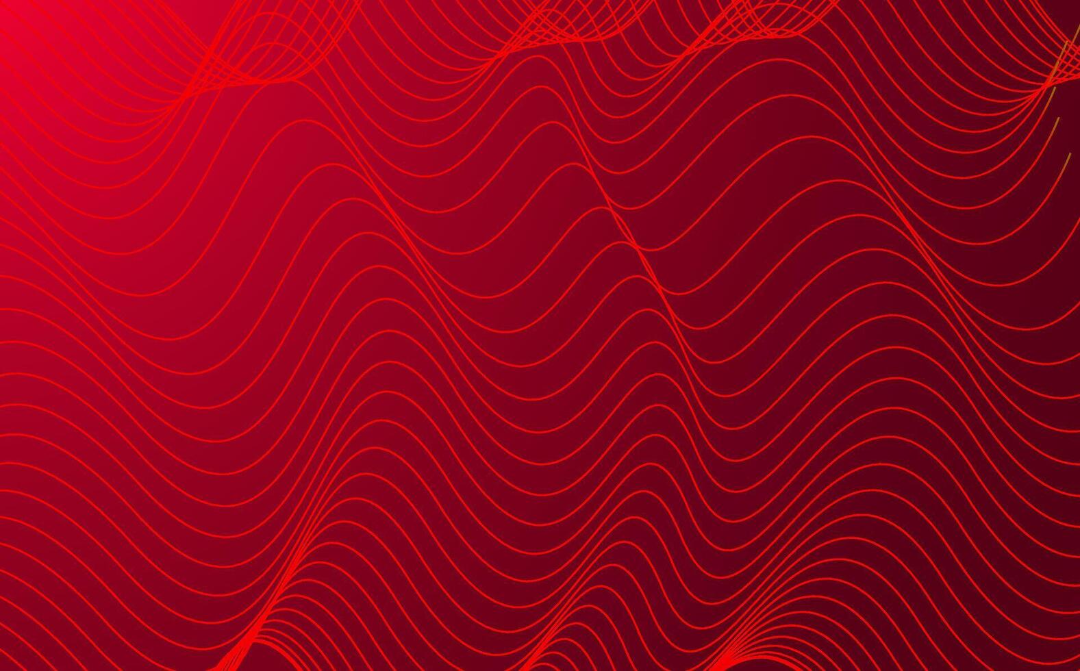 Abstract red line wavy vector background design