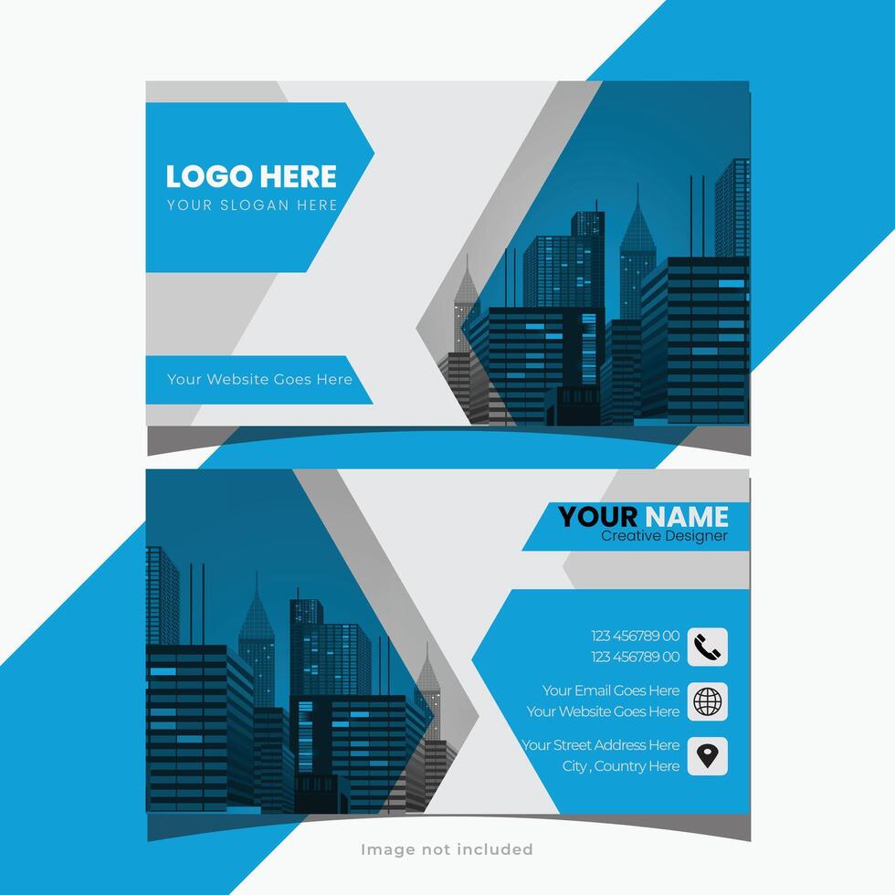 Personal , modern and simple  business card  templates For Corporate Business . vector