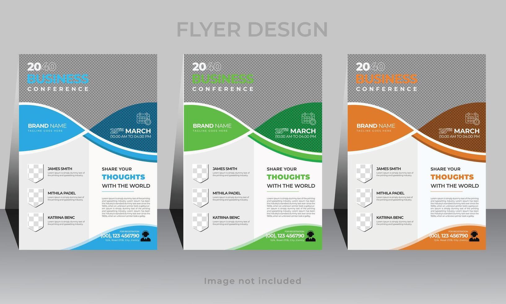 Business Conference flyer design template  .Corporate Marketing flyer template modern business proposal creative amp professional layout for card vector