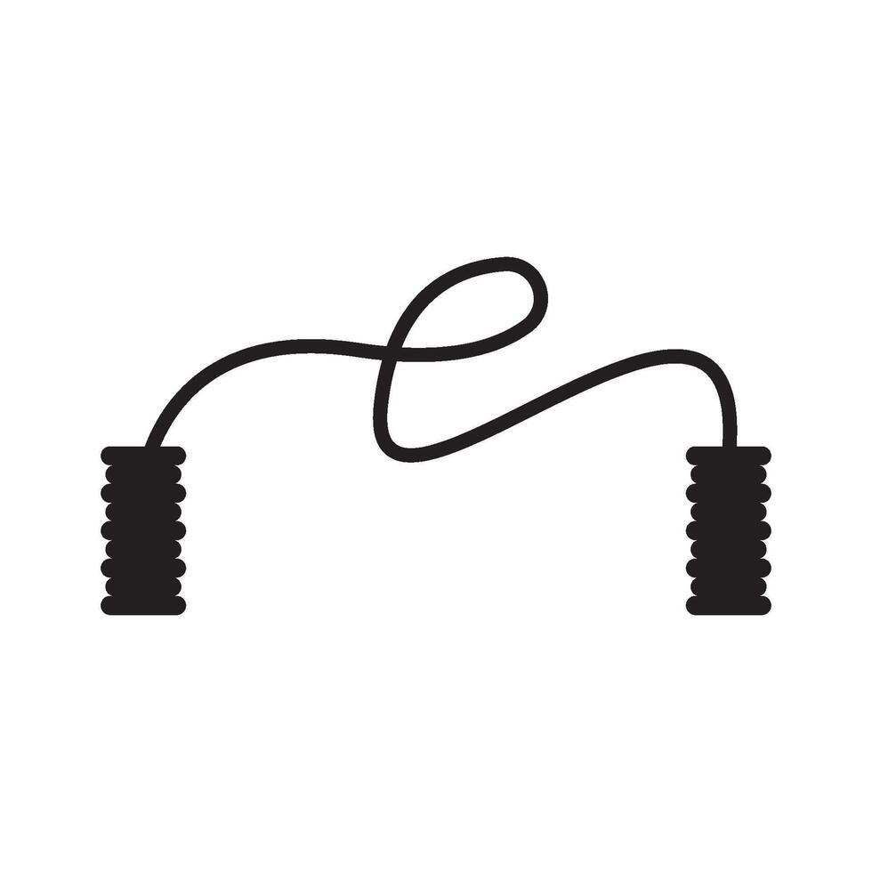 skipping rope icon vector