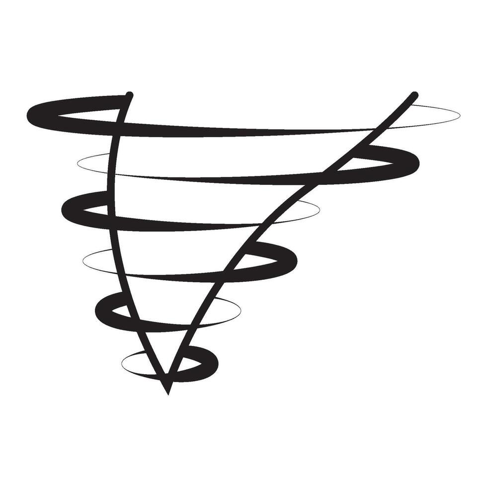 Tornado icon vector