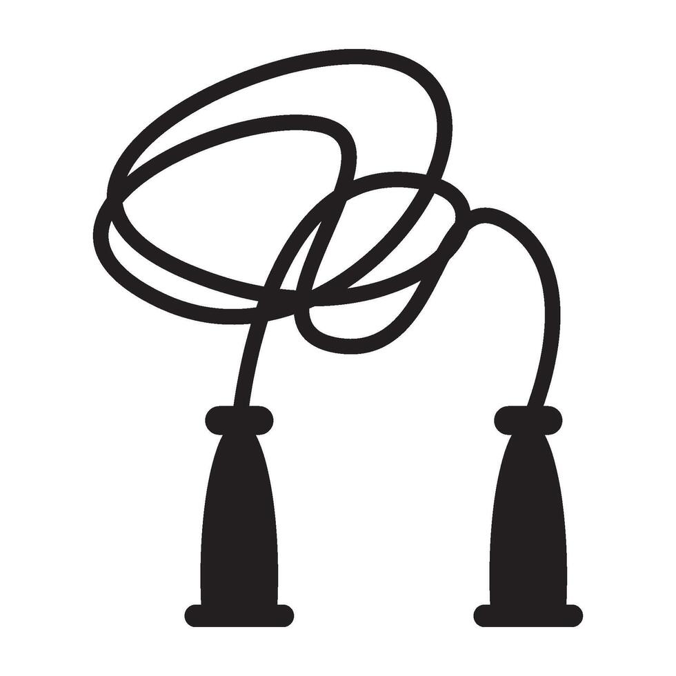 skipping rope icon vector