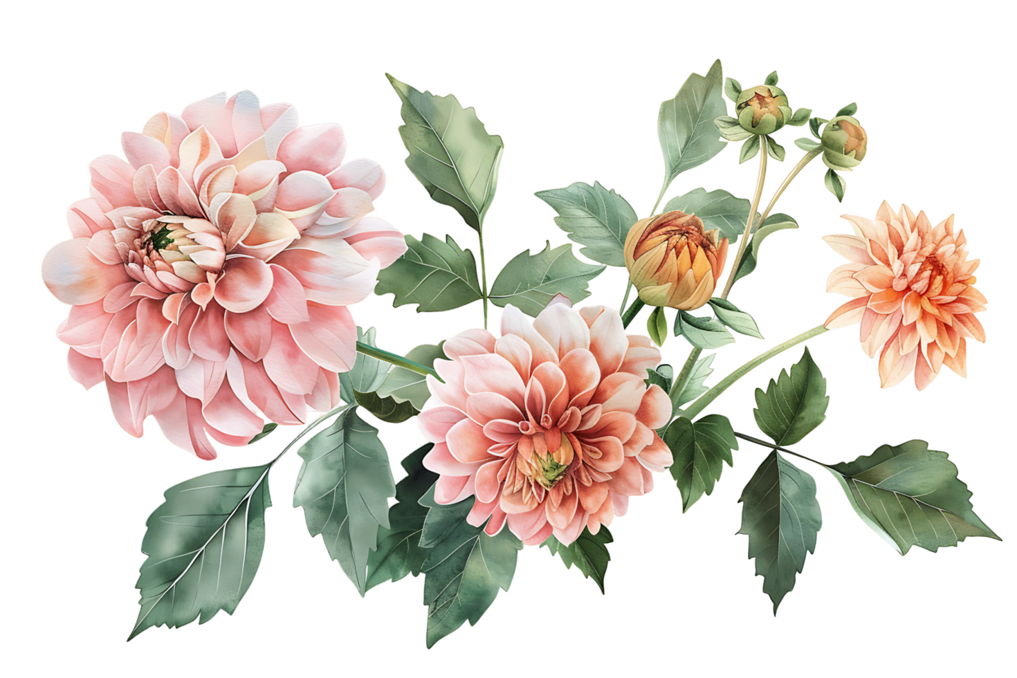 AI generated Eucalyptus Enchantment with Pink Blooms png