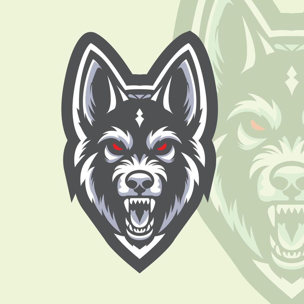 Wolf Head Mascot Vector Illustrations