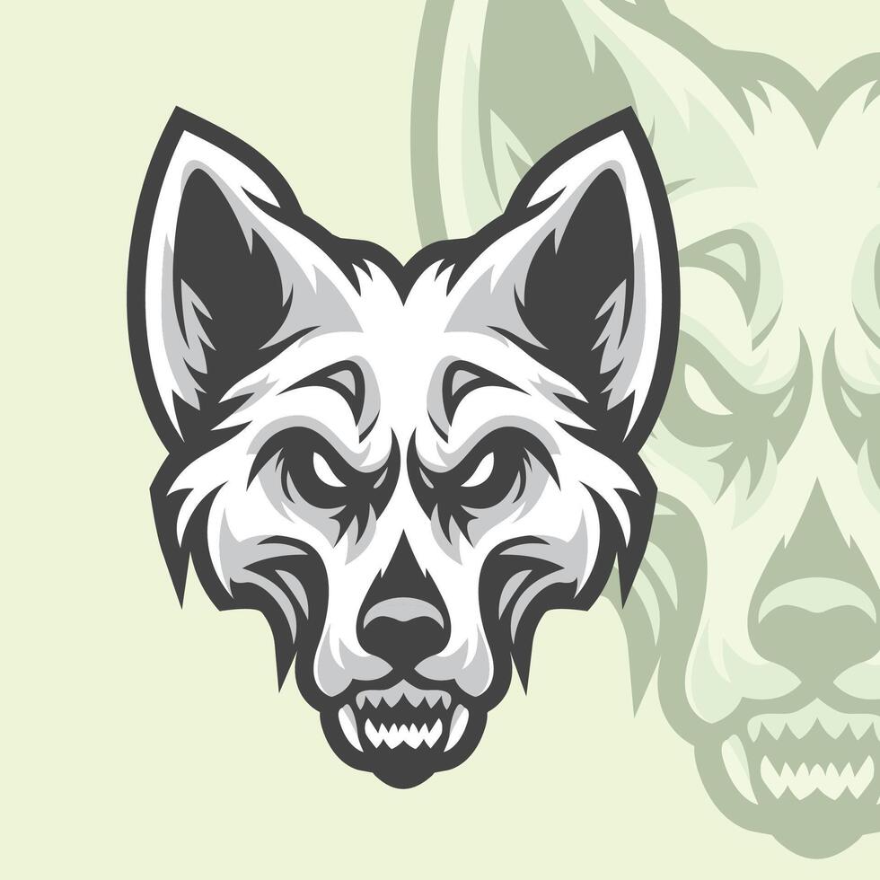 Wolf Head Mascot Vector Illustrations