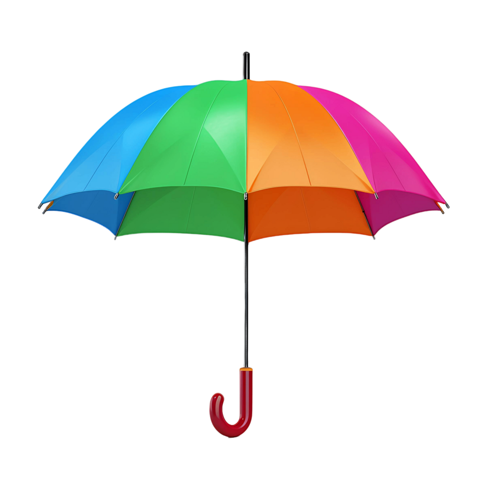 AI generated Cutout Classic Rain Umbrella, Enhancing Design Flexibility png
