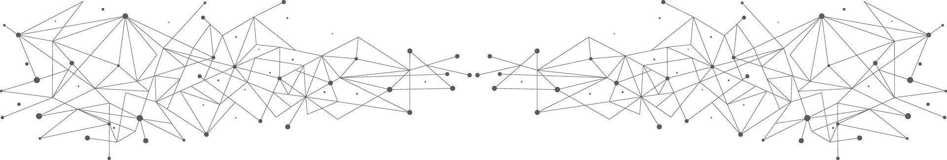 Black network. Abstract connection on white background. Network technology background with dots and lines for desktop. Ai background. Modern abstract concept. Line background, network technology vector