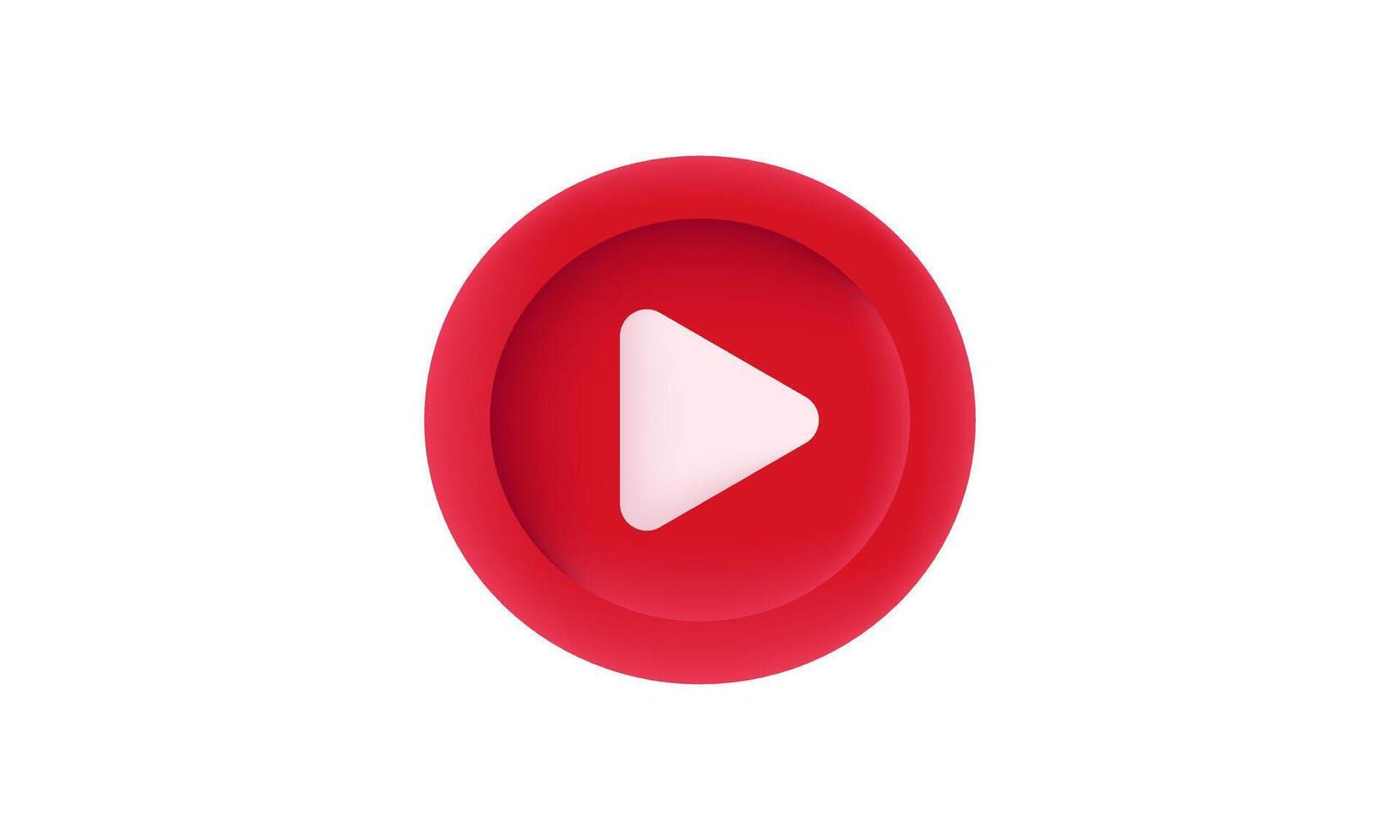 3d realistic social media live streaming icon vector design