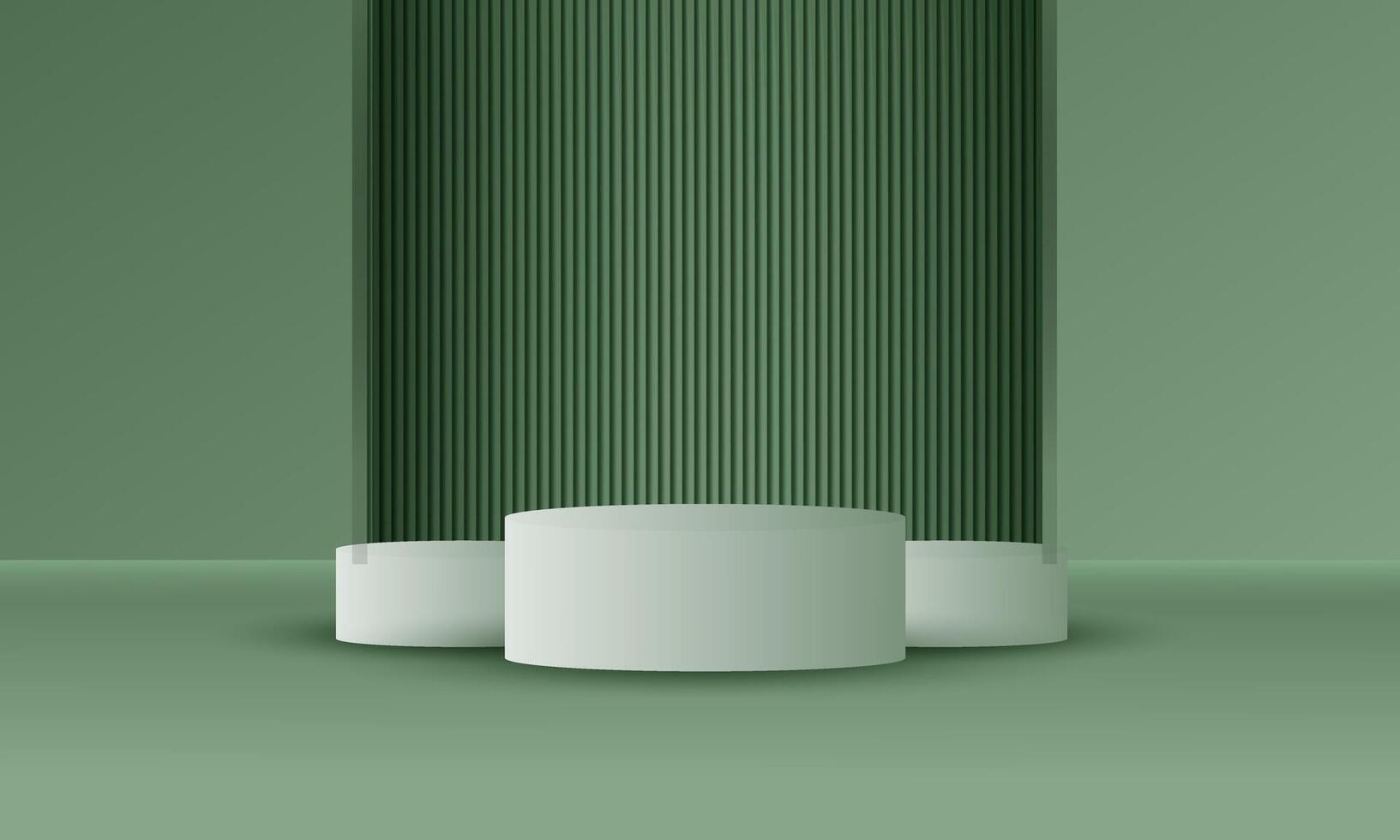 vector abstract green Modern Stage Design on background