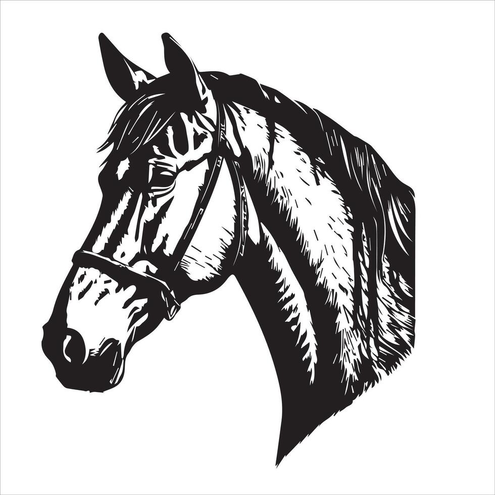 Horse silhouette animal logo black horses graphic vector illustration