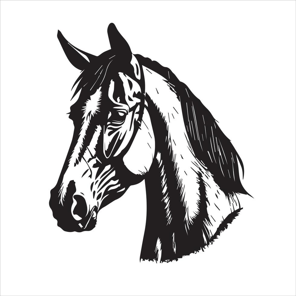 caballo silueta animal logo negro caballos gráfico vector ilustración