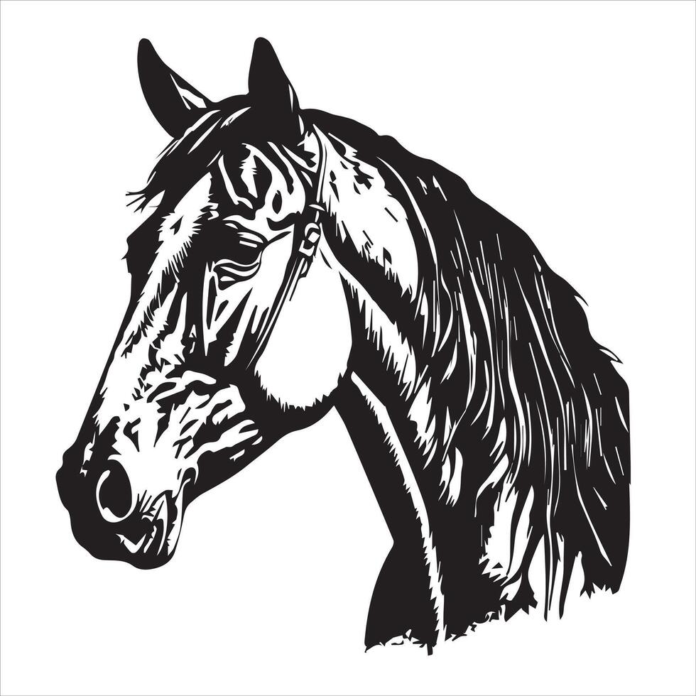 Horse silhouette animal logo black horses graphic vector illustration