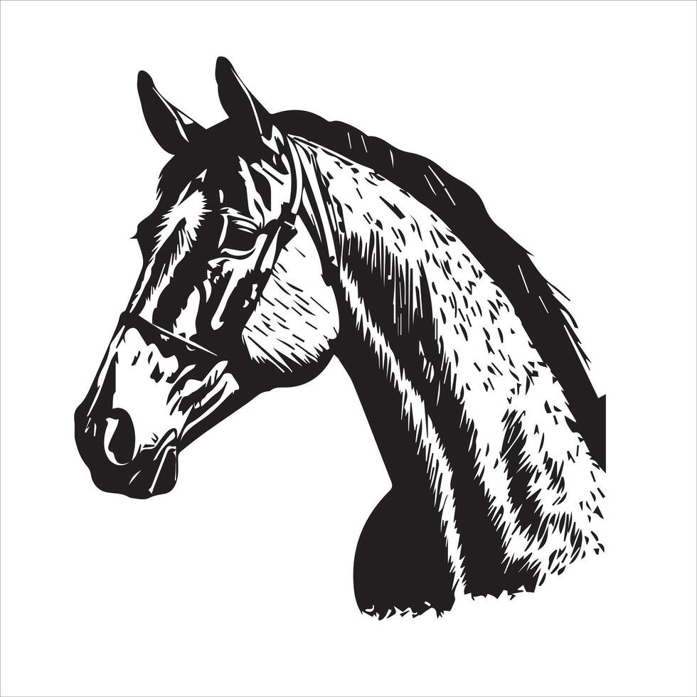 caballo silueta animal logo negro caballos gráfico vector ilustración