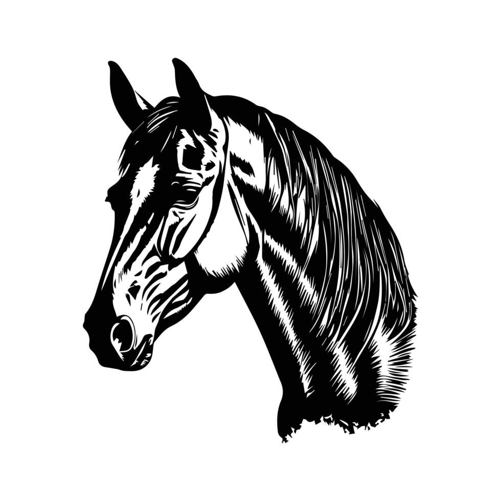 caballo silueta animal negro caballos gráfico vector ilustración