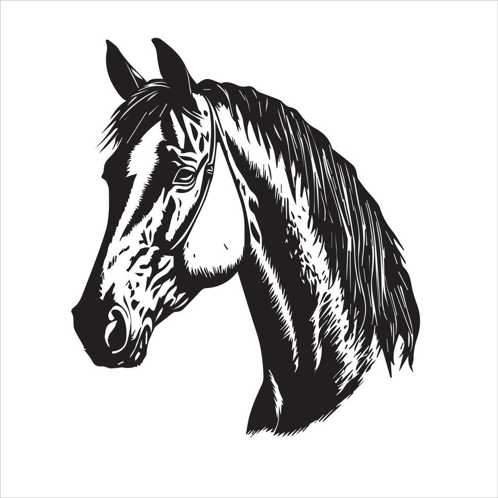 caballo silueta animal logo negro caballos gráfico vector ilustración