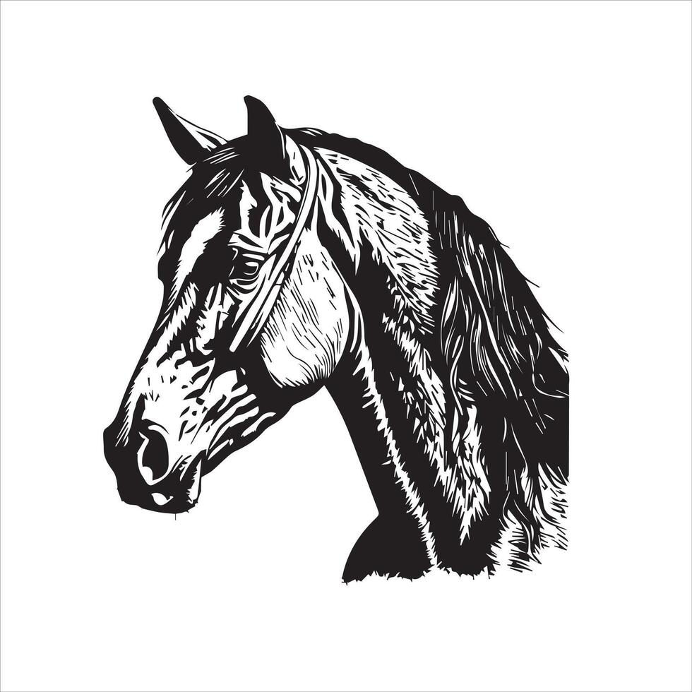 caballo silueta animal logo negro caballos gráfico vector ilustración