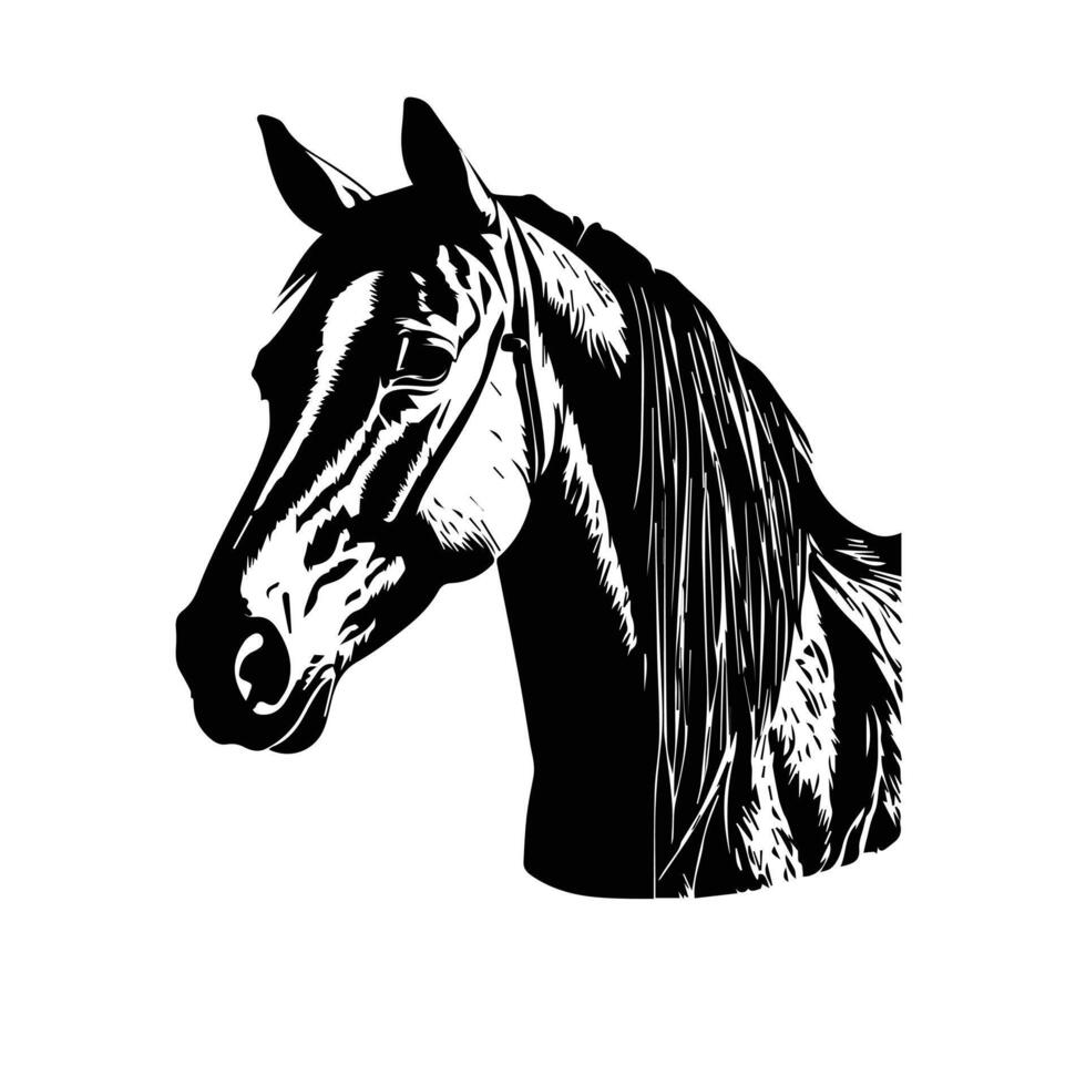 caballo silueta animal negro caballos gráfico vector ilustración