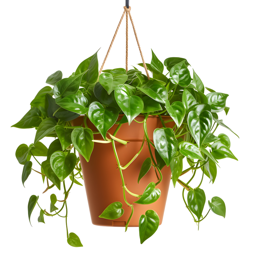 AI generated Terracotta Pot Hanging Planters png